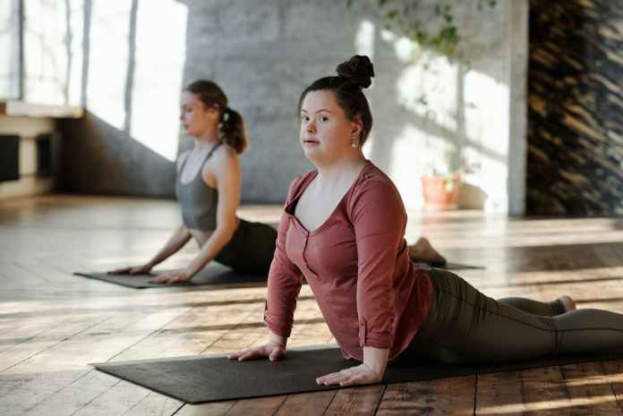 photo of women exercising together