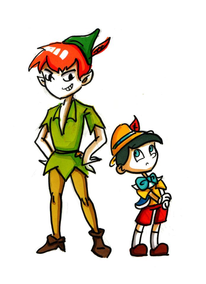 Peter Pan and Pinocchio