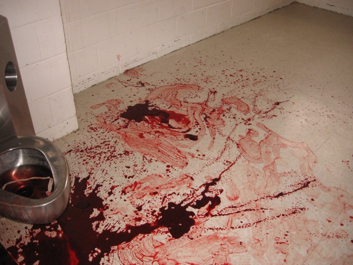 bloody mop in prison